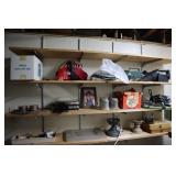 Contents of shelves - Dirt Devil vacuum (worked