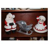 Atlantic Mold Winking Santa & Mrs. Claus and