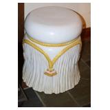 Ceramic tassel stool marked Italy