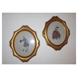 Pair of needlepoint pictures