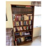 Wooden book case (36.25 X 12 X 72) with