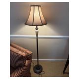 Floor lamp with faux marble