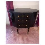 Martha Washington sewing cabinet black with
