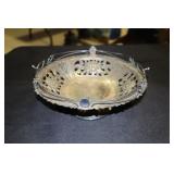 Silverplate bridal basket