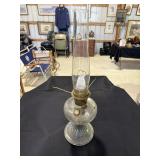 Aladdin Model B beehive clear glass oil lamp