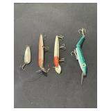 4 Fishing lures - Rebel Jawbreaker, (2) Cisco Kids