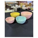 4 McCoy beehive pattern nesting mixing bowls
