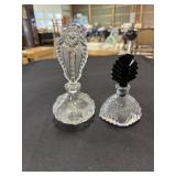 2 Art Nouveau style perfume bottles