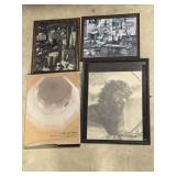 2 Framed pictures of the Ward Brothers,