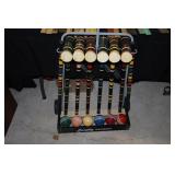 Lawnplay croquet set with cart