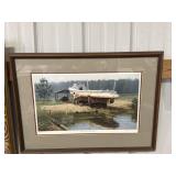 Framed Harryman print titled 
