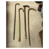 4 Walking sticks - 1 by Albert Mills