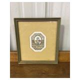 Small framed J E Fischer print titled