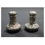 Sterling salt & pepper shakers Marked R&S