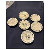 Metlox Poppytrail Homestead  10 dessert plates,