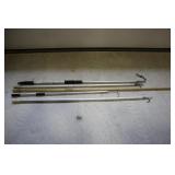 Lot - Gaff, 3 reach poles and long reach spray