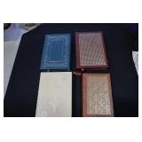 Lot - 4 Easton Press leather bound book "Treasure