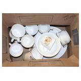 Box lot - Corelle "Indian Summer" china (some have