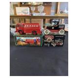 2 Texaco collectible banks - 1949 White tilt cab