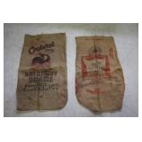 Lot - Cockerel brand NY red kidney beans burlap