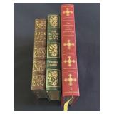 3 Easton Press leather bound books - The