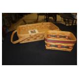 Longaberger 2006 double handled basket & 1996