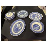 Willow Ware Blue Willow bowl and handled