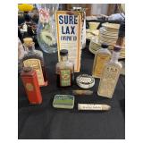 Old medical treatment lot - S.O.S. oil liniment,