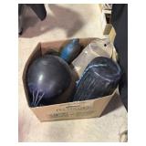 Box of boat fenders including Taylor Made,