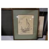John Mall "Cheasapeake Skipjack" 1978 (17X21