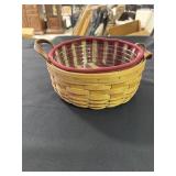 Longaberger Darning basket with liner and