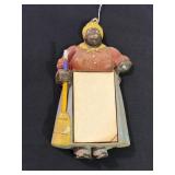 Black Americana Mammy memo pad plastic