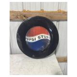 Pepsi Stuff round plastic advertising sign 22.25