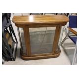Oak currio cabinet 32X11X29H