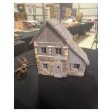 Lighted 2 story stone and wood house by JIm