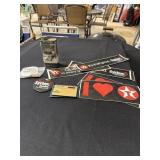 Texaco collectible lot - Chrome and Metal