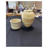 Egyptian Alabaster/marble vase and a Robinson