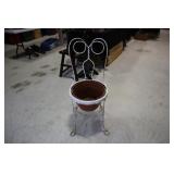 Ice cream parlor chair made in to a planter