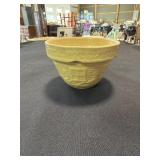 Small yellow ware bowl girl with