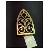 Colonial Trust brass trivet