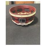 Longaberger Santa Belly button basket and a