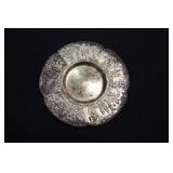 Decorative dish with hallmarks (possibly silver