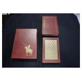 Lot - 3 Easton Press leather bound books "Don
