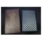 Lot - 2 Easton Press leather bound books "Madame