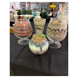 7 Sand art collectibles
