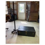 Trunk or foot locker and a hall tree