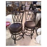 2 Cheyenne Home Furnishings swivel bar stools