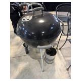 Weber round charcoal grill with chimney starter