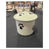 Ceramic dog treat/biscuit jar