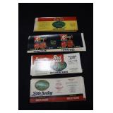 Lot - Packing labels (King